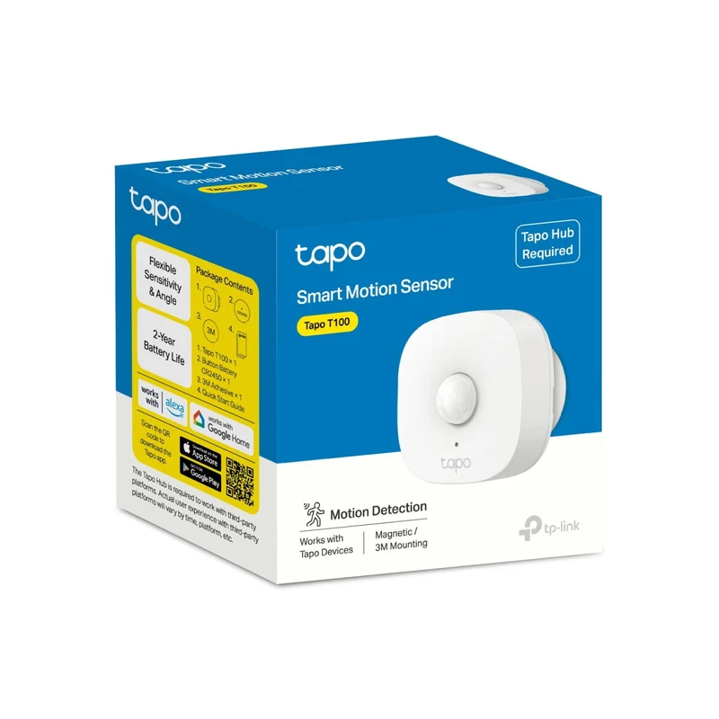 Tapo T100 | Smart Bewegungsmelder mit sofortigem Alarm