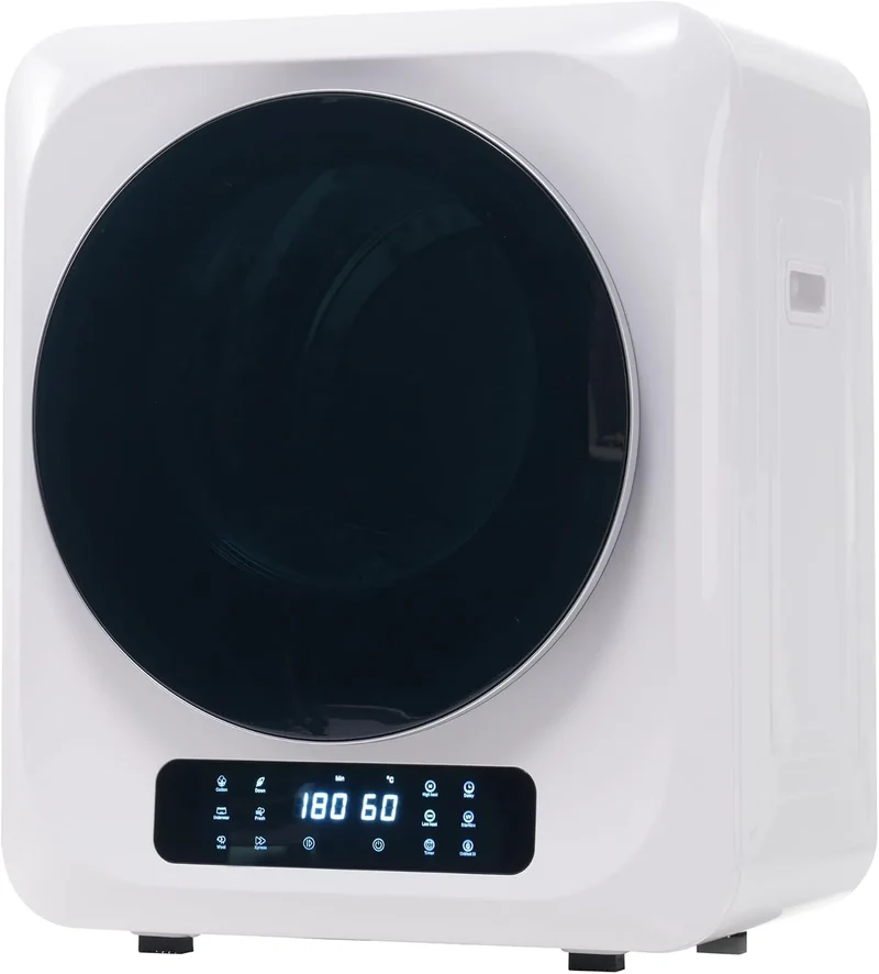 Wäschetrockner Ablufttrockner Trockner Mini, Dryer Machine, Leistung 850w, Gewicht 2,5kg, Maße 48x40x58cm, Energieklasse C, Weiß, Überhitzungsschutz