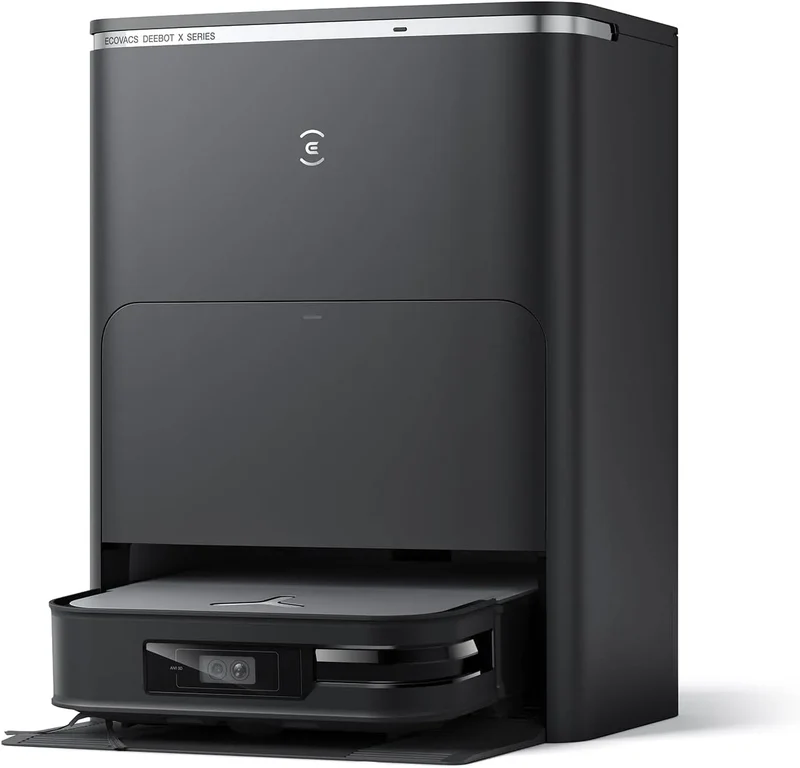Ecovacs Saugroboter 8000, Selbstreinigend Roboterstaubsauge, KI-gestützte Navigation, Heißwasser-Moppreinigung, YIKO