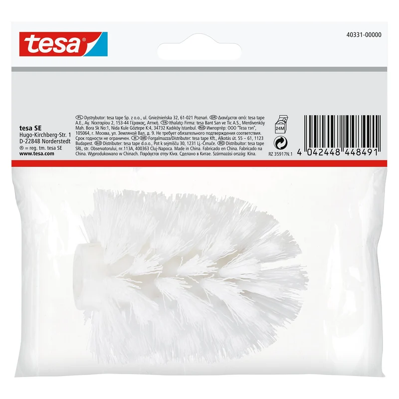 tesa Ersatzkopf für Toilettenbürste Weiß, Deluxxe, Elegaant, Exxcellent, Ekkro, Hukk, Klaam, Loxx, Luup oder Smooz | 1 Stück