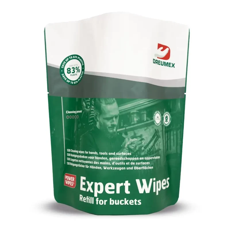 DREUMEX Expert Wipes Refill Reinigungstücher für Hände & Haut Nachfüllpackung 130 Tüchern