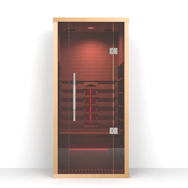 Smartmak 1-Person Infrared Sauna Room – Indoor Colorful Light Sauna.