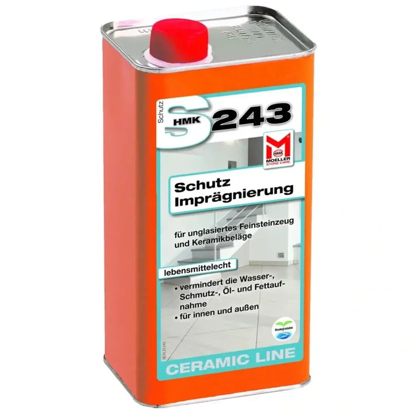HMK S243 Feinsteinzeug Fliesen Schutz Imprägnierung 250ml