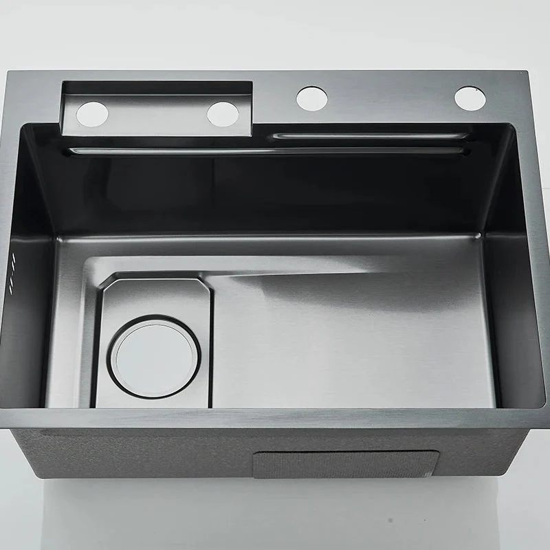 Stainless Steel Waterfall Sink. 5 Water Modes. Digital Faucet.