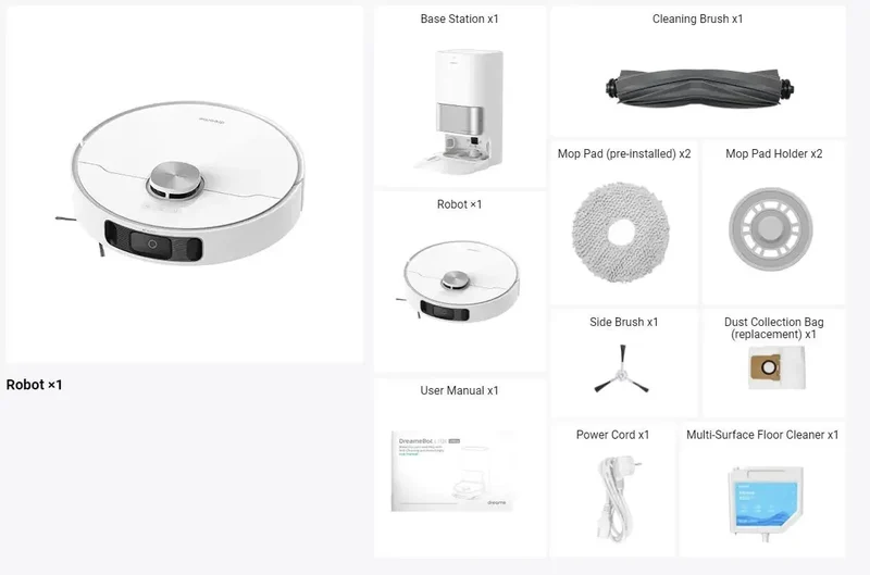 Global Dreame L10s Ultra Robot Vacuum and Mop Combo Auto Mop Cleaning.