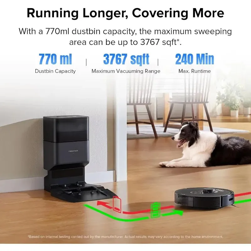 Roborock Q5 Max+ Robot Vacuum with Self-Empty Dock – Hands-Free Home Cleaning