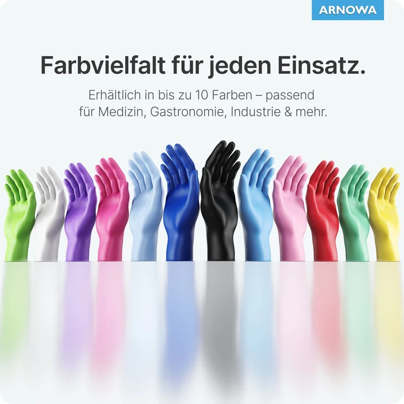 ARNOMED Nitril Peppermint Green Einmalhandschuhe, puderfrei, grün