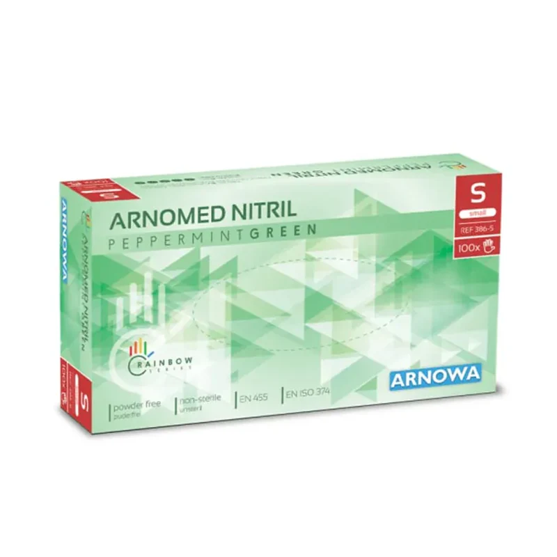 ARNOMED Nitril Peppermint Green Einmalhandschuhe, puderfrei, grün