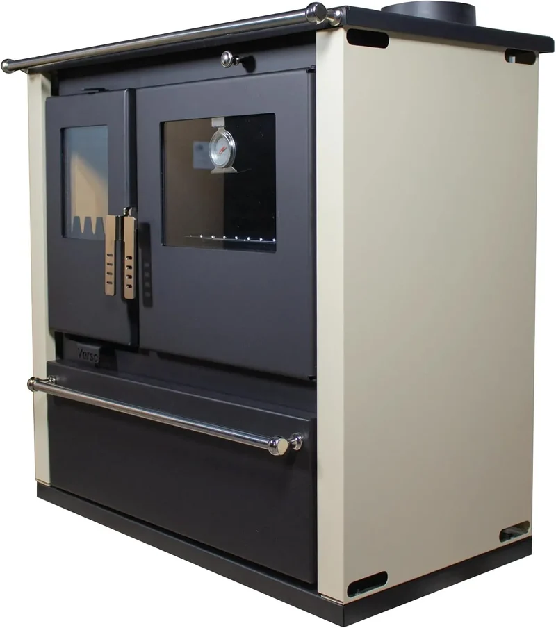 Kaminofen, Ivory, EEK A+ Verso CS Plus Küchenofen Holzherd 7.7 kW