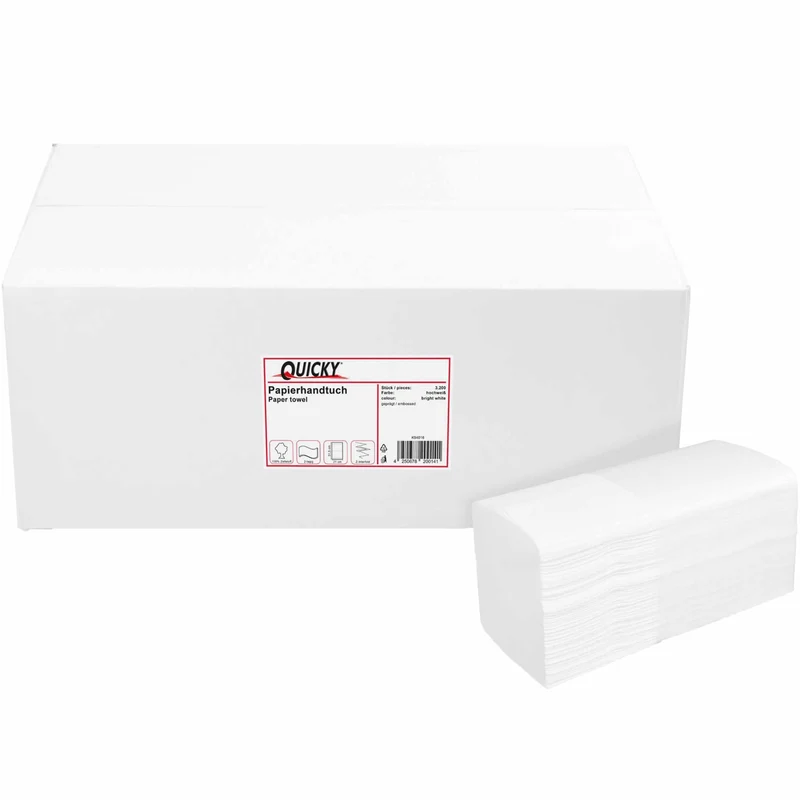 Quicky Papierhandtuch Multifold, 2-lagig, 21 x 31,5 cm