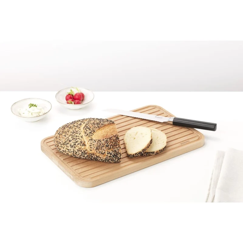 Brabantia Profile Brotmesser aus gehärtetem Stahl, Matt Steel