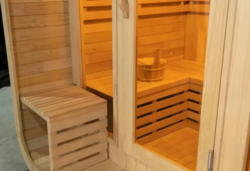 Outdoor Sauna for 6 – Cube Design, Red Cedar or Carbonized Wood