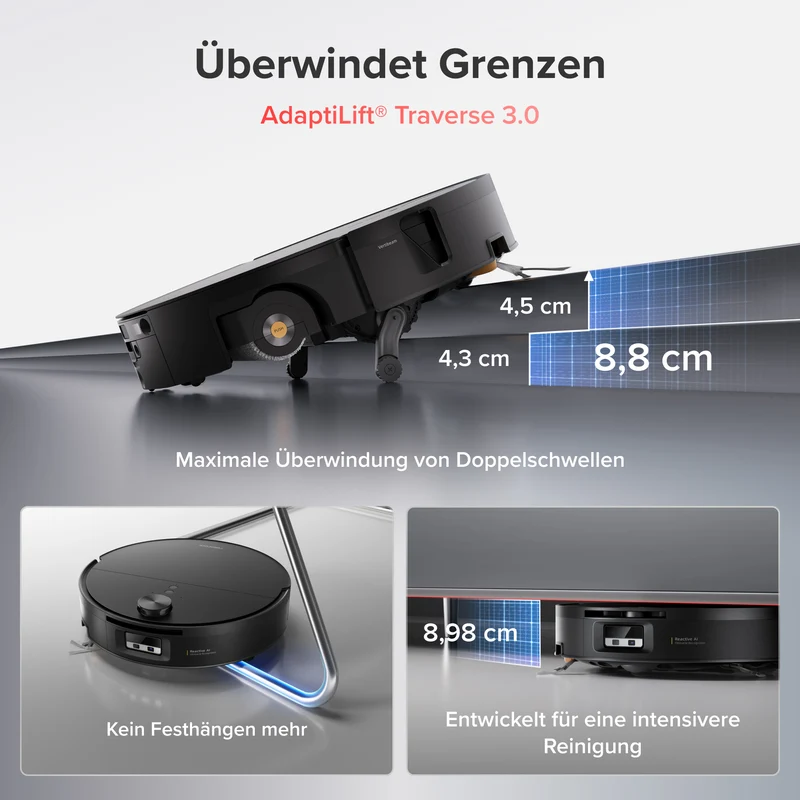 Roborock Saros 20 Flow Complete – Druck-Selbstreinigungssystem SpiraFlow™ 2.0