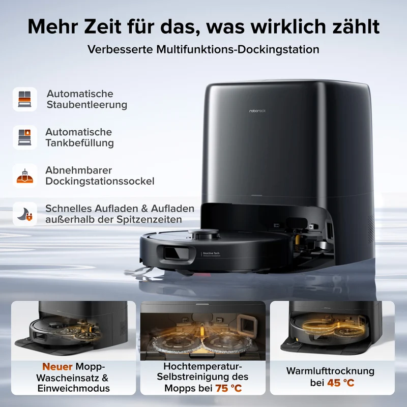 Roborock Qrevo 2 Pro Set – Saugroboter mit automatischem Mopp-Entfernen
