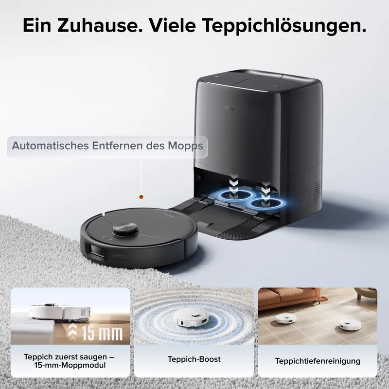 Roborock Qrevo 2 Pro Set – Saugroboter mit automatischem Mopp-Entfernen