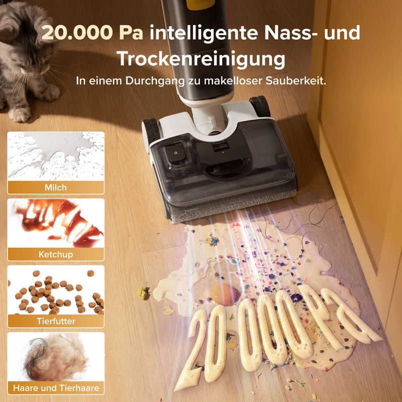 Roborock F25 GT Gen 2 Smart Nass- und Trockenstaubsauger mit verhedderungsfreier Reinigung