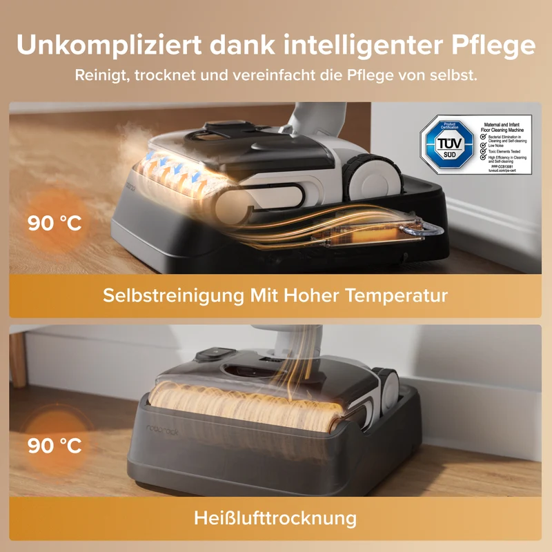Roborock F25 GT Gen 2 Smart Nass- und Trockenstaubsauger mit verhedderungsfreier Reinigung