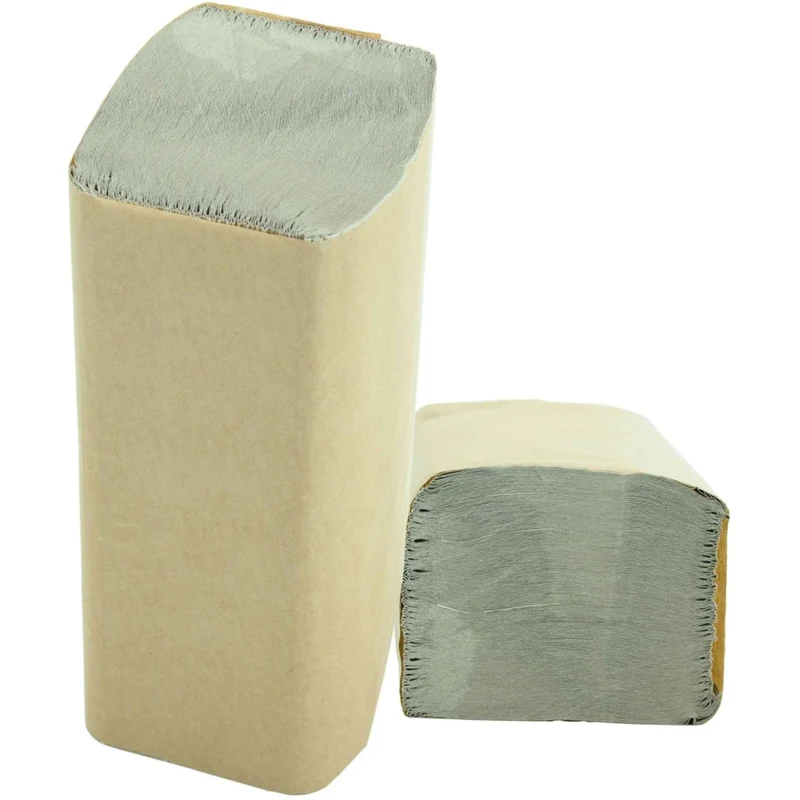 Plock Papierhandtücher 1-lagig natur, ZZ-Falz, 25 x 23 cm