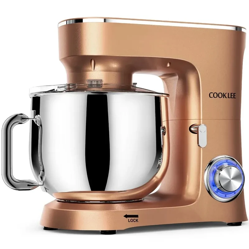 9.5 Qt. Stand Mixer, 660W 10-Speed Electric Kitchen Mixer with Flat Beaters.
