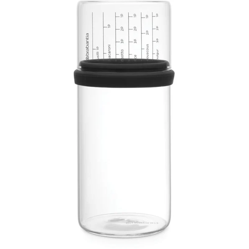 Brabantia Vorratsglas, mit Messbecher, 1 Liter