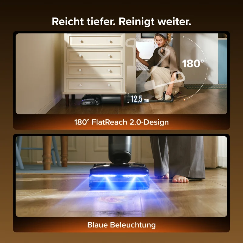 Roborock F25 Steam Nass- und Trockenstaubsauger mit Dampf- und Selbstreinigung mit hoher Temperatur