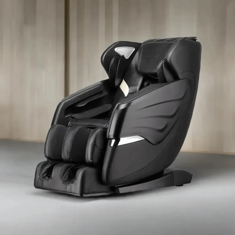 Massage Chairs SL Track Full Body Massage Recliner with Foot Roller,Airbag Massage,Zero Gravity, Bluetooth Speaker Black