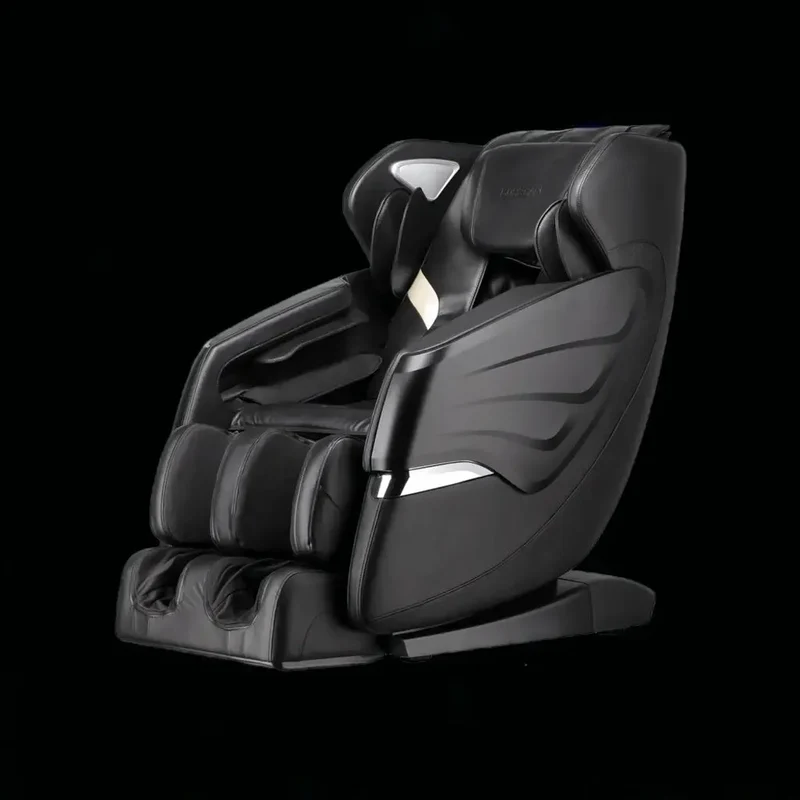 Massage Chairs SL Track Full Body Massage Recliner with Foot Roller,Airbag Massage,Zero Gravity, Bluetooth Speaker Black