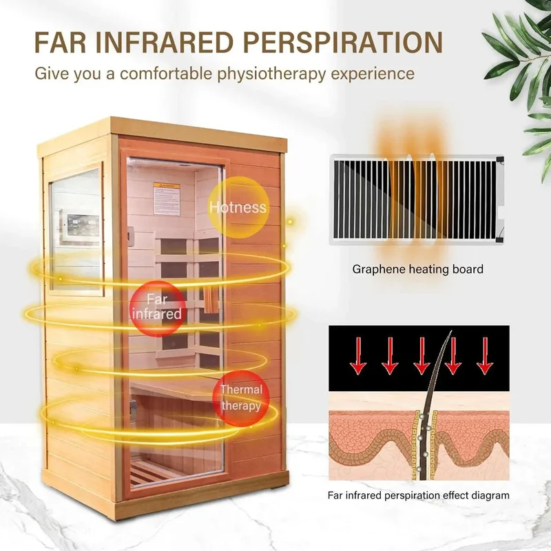 infrared sauna room single room