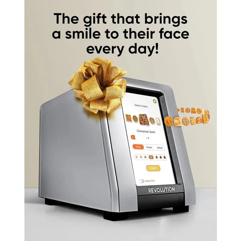 Revolution R180 Connect Plus 2-Slice Touchscreen Toaster – Connected Smart Toaster w/Patented InstaGLO 2.0 Technology