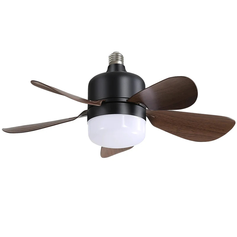 Modern 16-Inch Ceiling Fan With LED DC Enclosed E27 Socket Ceiling Fan Light Remote Control