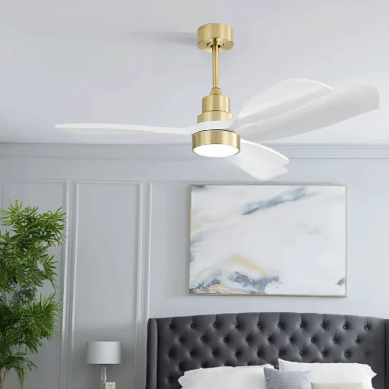 Sofucor Modern Economical 48-inch Ceiling Fan with LED Reversible DC 6-speed High wind and Remote control