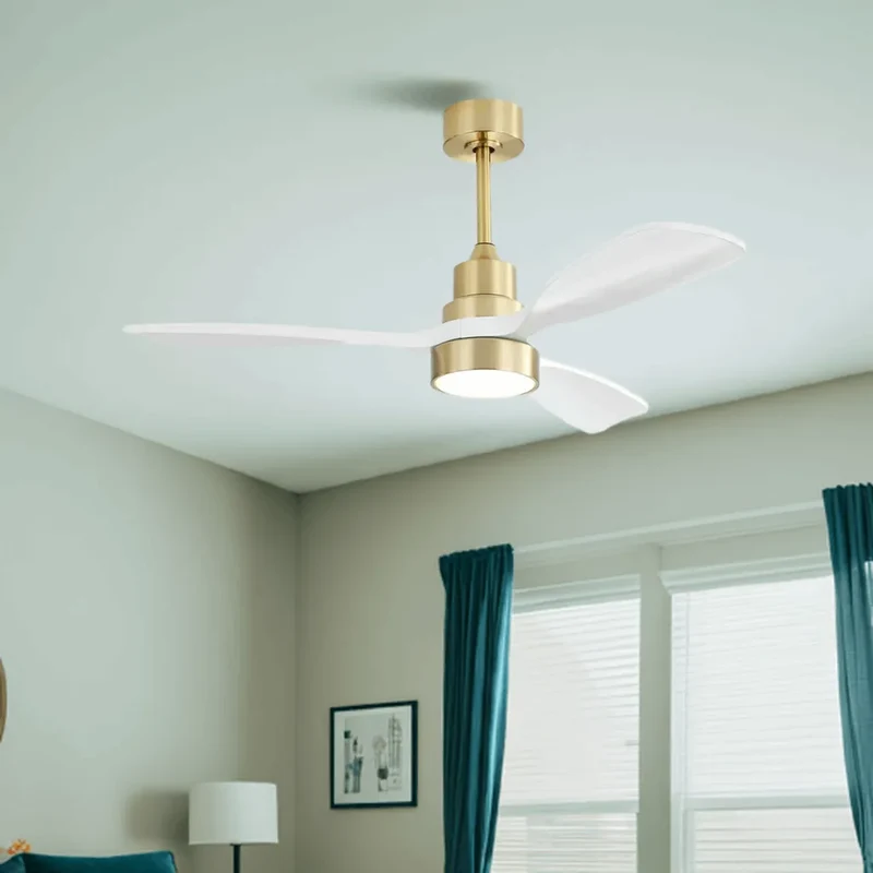 Sofucor Modern Economical 48-inch Ceiling Fan with LED Reversible DC 6-speed High wind and Remote control