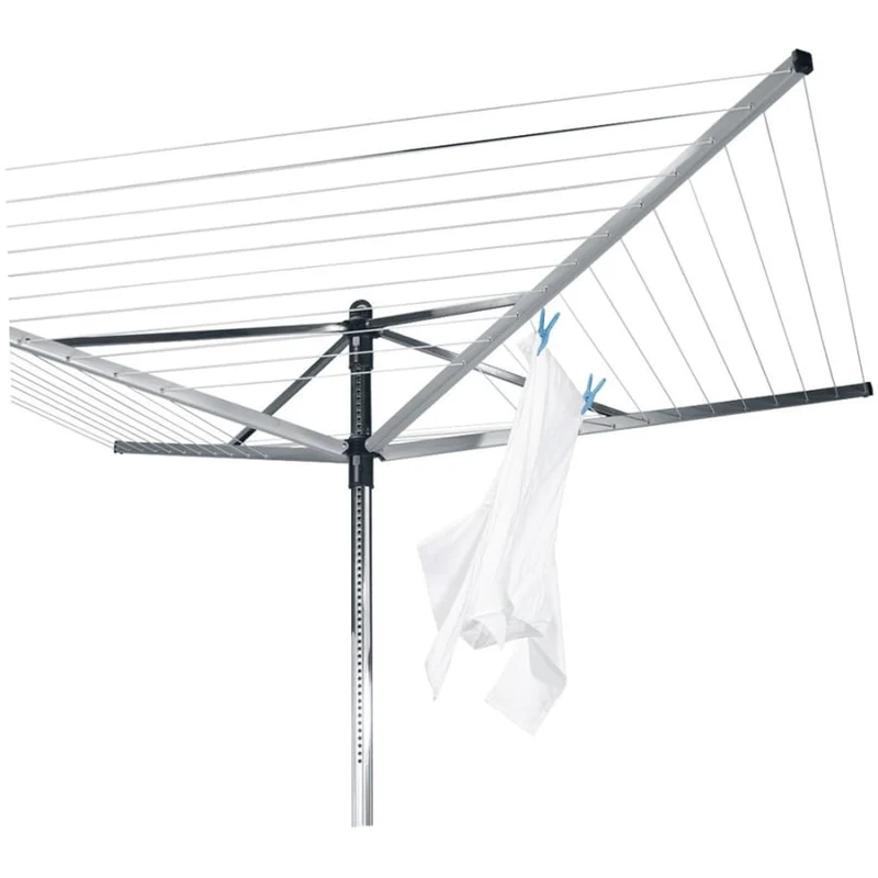 Brabantia Lift-O-Matic Wäschespinne, 60 Meter, mit Metall-Bodenanker