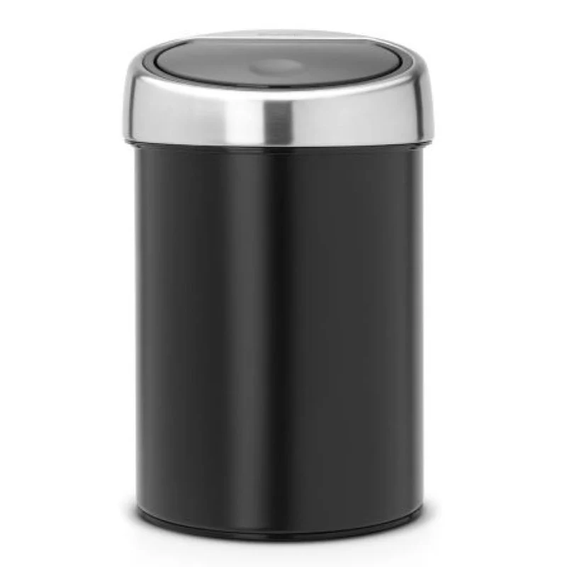 Brabantia Touch Bin Abfallbehälter, 3 Liter, zweifarbig mit Edelstahldeckel