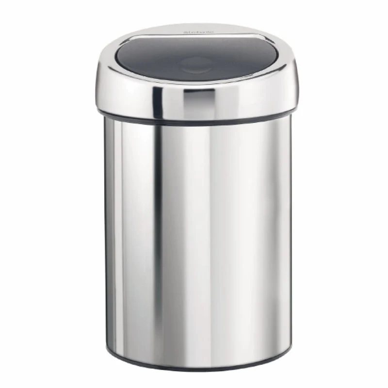 Brabantia NewIcon Touch Bin Abfallbehälter, 3 Liter, Edelstahl, Wandmontage