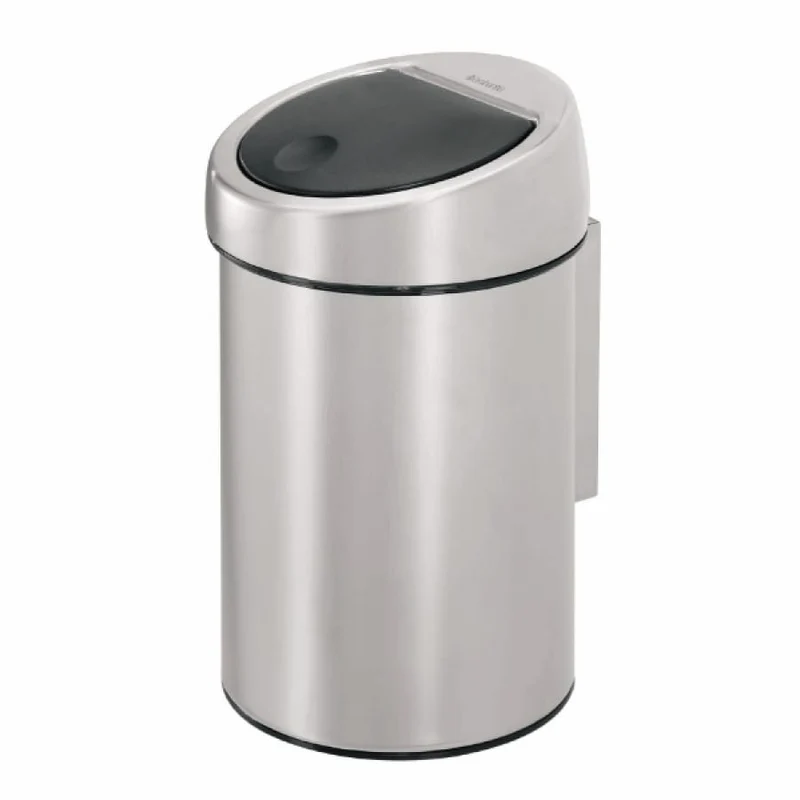 Brabantia NewIcon Touch Bin Abfallbehälter, 3 Liter, Edelstahl, Wandmontage