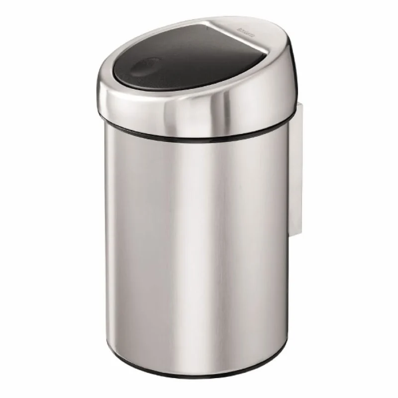 Brabantia NewIcon Touch Bin Abfallbehälter, 3 Liter, Edelstahl, Wandmontage