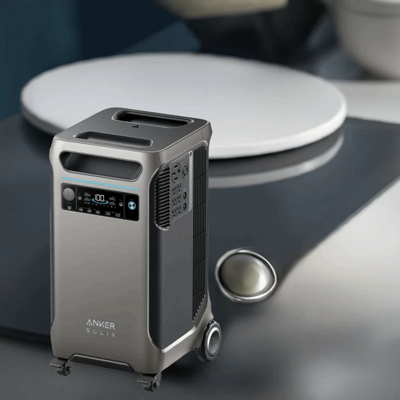 SOLIX F3800 Portable Power Station, 3840Wh, LiFePO4 Batteries, Ultra-High 6000W AC Output with 120V/240V, Solar Generator
