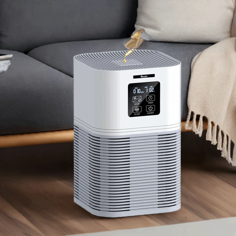 2 in 1 Air Purifier for Home Allergies Pets Hair Odor Eliminators, Aromatherapy diffuser and Auto Mode, Quiet Air Cleaner