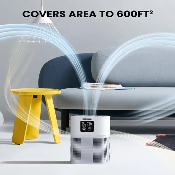 2 in 1 Air Purifier for Home Allergies Pets Hair Odor Eliminators, Aromatherapy diffuser and Auto Mode, Quiet Air Cleaner