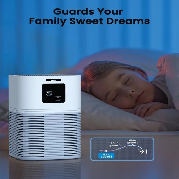 2 in 1 Air Purifier for Home Allergies Pets Hair Odor Eliminators, Aromatherapy diffuser and Auto Mode, Quiet Air Cleaner
