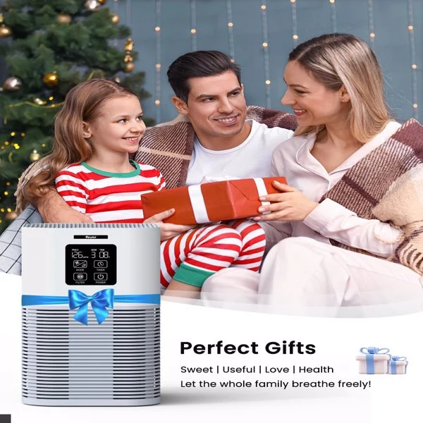 2 in 1 Air Purifier for Home Allergies Pets Hair Odor Eliminators, Aromatherapy diffuser and Auto Mode, Quiet Air Cleaner