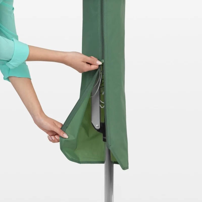 Brabantia Topspinner Wäschespinne, 50 Meter, mit Metall-Bodenanker und Schutzhülle