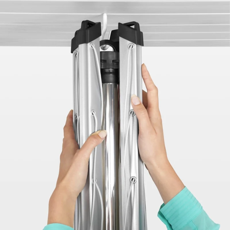 Brabantia Topspinner Wäschespinne, 50 Meter, mit Metall-Bodenanker