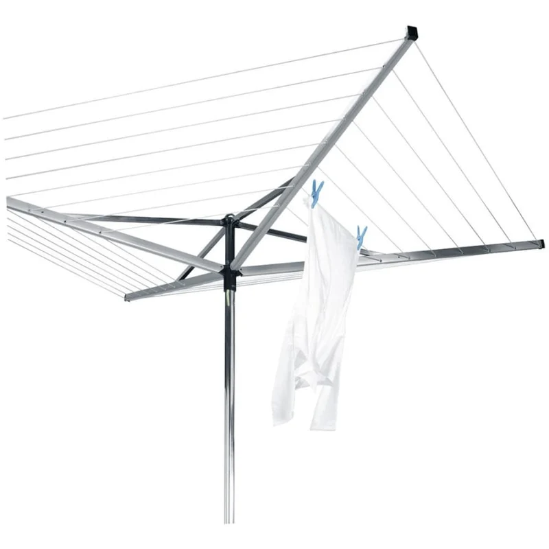 Brabantia Compact Wäschespinne, 40 Meter, mit Bodenhülse und Schutzhülle