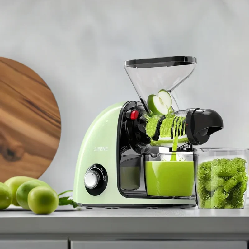 2nd Edition Cold Press Juicer, SiFENE Slow Masticating Juicer Machines for Fruit & Vegetable, Juice Maker Extractor with Dual Mo