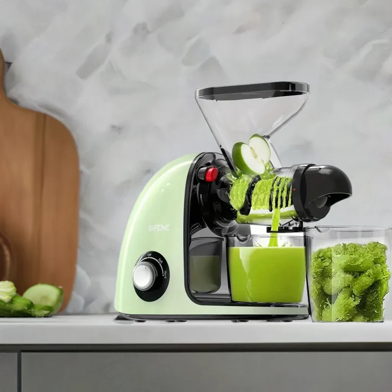 2nd Edition Cold Press Juicer, SiFENE Slow Masticating Juicer Machines for Fruit & Vegetable, Juice Maker Extractor with Dual Mo