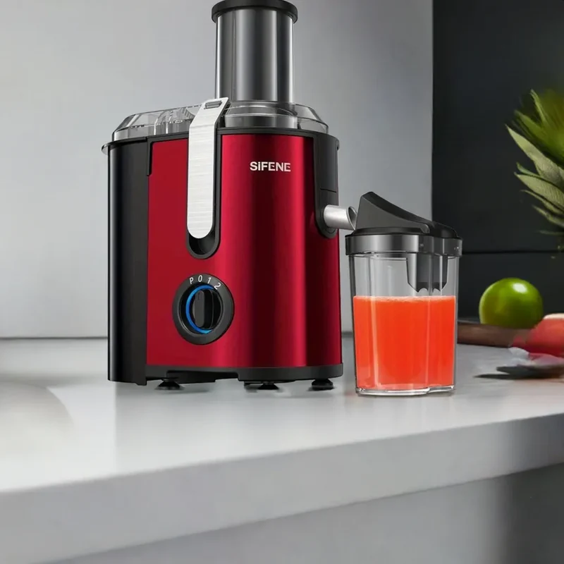 High-Power Hervigour Juicer Machine, Large 3.2" Feed Chute, Quick Juice Extractor for Whole Fruits & Veggies, 3-Speed Settings,