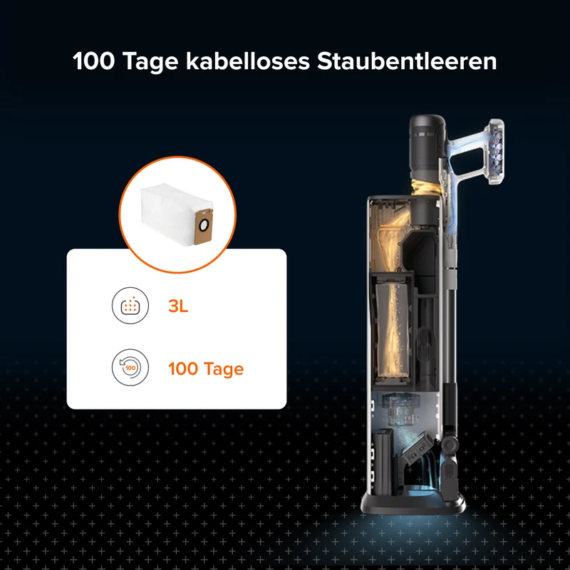 Roborock Staubbeutel (12 Stück) für H60 Hub Ultra und H60 Hub Pro, 3 L