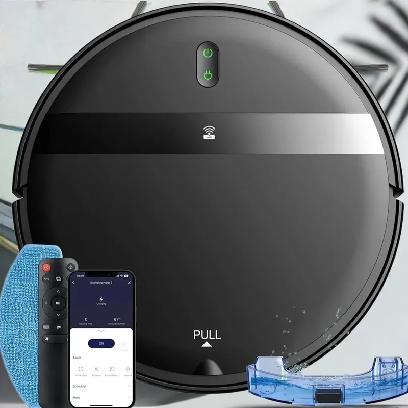 GOOVI G20 Robot Vacuum Cleaner 1400Pa Strong Suction 2500mAh Battery 3in1 Mopping Sweeping Suction Smart Home Support Wifi/alexa